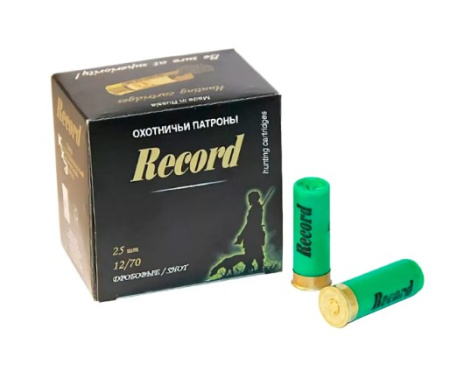 Патрон Record 12/70 картечь №6,2мм (25)
